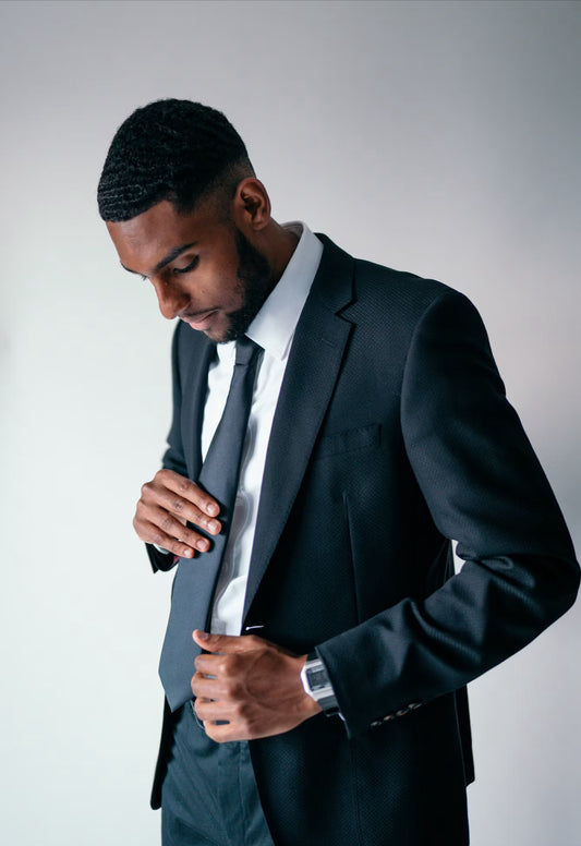 Black Slim-fit Suit